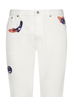 Dior Homme X Kenny Scharf Slim-fit Jeans