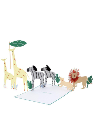 Meri Meri Safari Baby Concertina Card