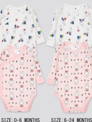 Newborn Picture Book Long-sleeve Bodysuit (set Of 2)