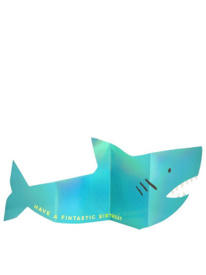 Metallic Shark Concertina Card