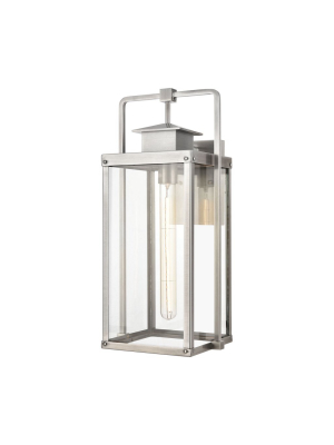 Crested Butte 1-light 20 X 10 X 9 Outdoor Sconce With Clear Glass Enclosure In Various Colors