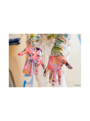 Paint On My Hands Love In My Heart Art Print