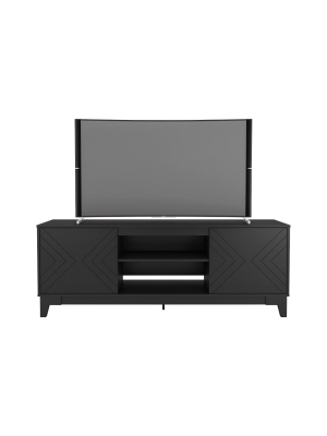 72" Arrow Tv Stand Black - Nexera