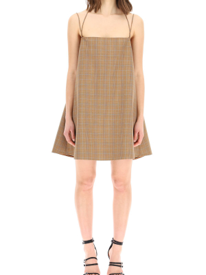 Magda Butrym Checked Sleeveless Mini Dress