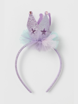 Glittery Hairband With Crown