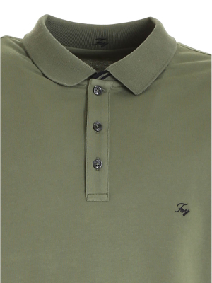 Fay Logo Embroidered Polo Shirt