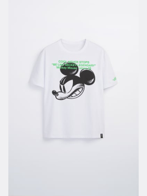 Mickey Mouse ©disney T-shirt With Text Print