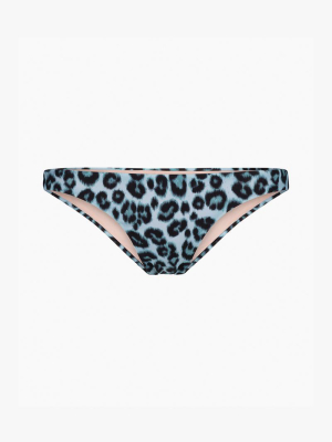 Leopard Bikini Bottoms Blue