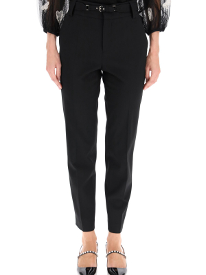 Redvalentino Belted Tailored Trousers