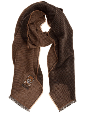 Moschino Teddy Patch Scarf