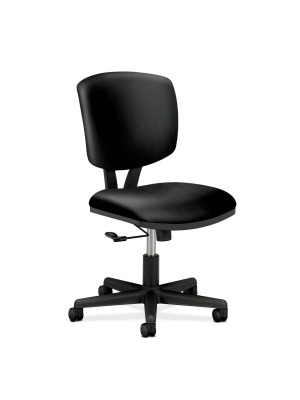 Volt Task Chair With Soft Thread Leather Black - Hon