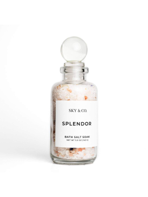 Sky And Company - 5oz Splendor - Bath Salt Soak (curbside Or Store Pick Up Only)