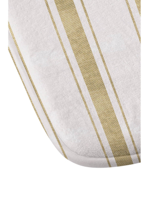 Holli Zollinger Aegean Jute Striped Memory Foam Bath Mat Brown - Deny Designs