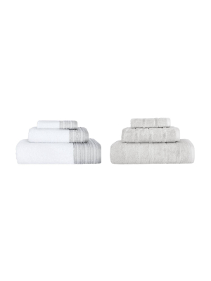 6pc Luxury Fancy Towel Bundle Set - Royal Turkish Towels
