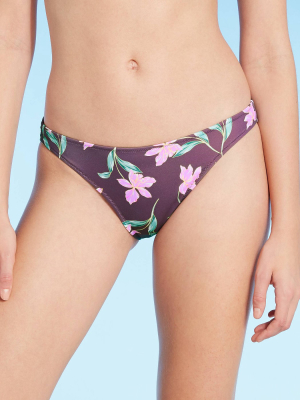 Women's High Leg Extra Cheeky Bikini Bottom - Shade & Shore™ Dusk Floral