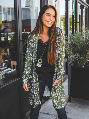 Beth Cardigan - Olive