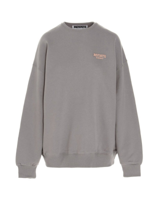 Rotate Logo Embroidered Crewneck Sweatshirt