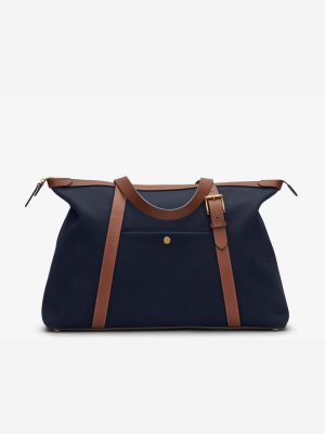 M/s Holdall - Midnight Blue/cuoio