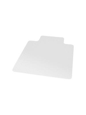 3'9"x4'5" Rectangle Indoor And Outdoor Solid Office Chair Mat Clear - Staples