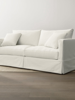 Willow Modern Slipcovered Queen Sleeper Sofa With Air Mattress