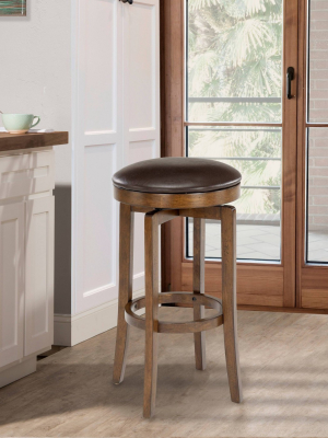 Brendan Backless Hardwood Counter Height Barstool Brown/cherry - Hillsdale Furniture