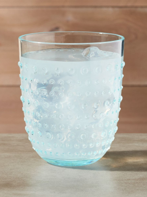 Dottie Aqua Acrylic Drink Glass