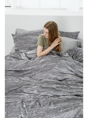 Dormify Velvet Full/queen Duvet Cover And Sham Set