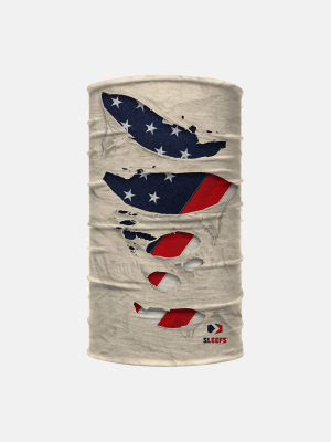 Ripped Usa Flag Neck Gaiter