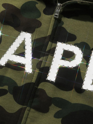 Bape 1st Camo Crystal Stone Full Zip Hoodie