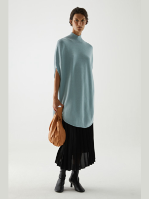 Merino Wool Roll-neck Tunic Dress