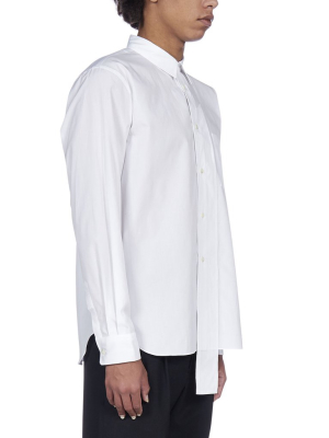 Comme Des Garçons Homme Plus Draped Button-placket Shirt