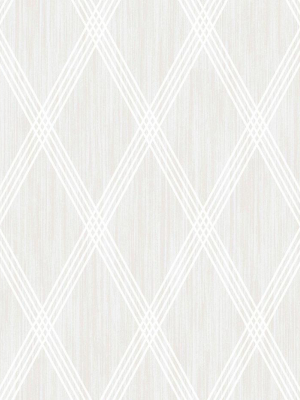 Marble Diamond Geometric Wallpaper In Pearl And Silver Glitter From The Casa Blanca Ii Collection By Seabrook Wallcoverings