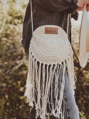 Ivory Fringe Purse