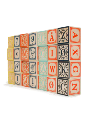 Uncle Goose Norwegian Alphabet Blocks