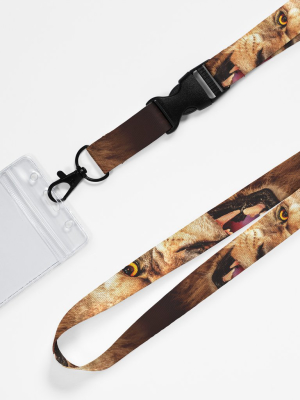 Lion Face Lanyard