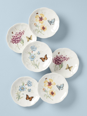 Butterfly Meadow 6-piece Tidbit Plate Set