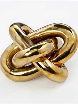 Wynn Brass Knot Sculpture