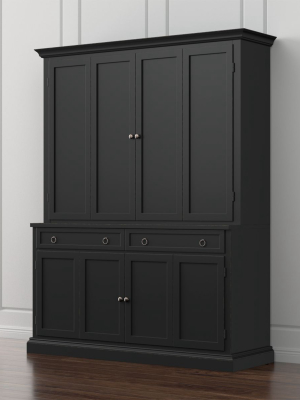 Cameo 2-piece Bruno Black Entertainment Center