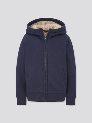 Kids Pile-lined Sweat Full-zip Hoodie