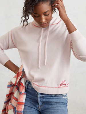 Heartfelt By Anthropologie Love-stitched Cashmere Hoodie