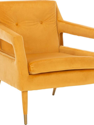 Malloy Tufted Accent Chair Marigold