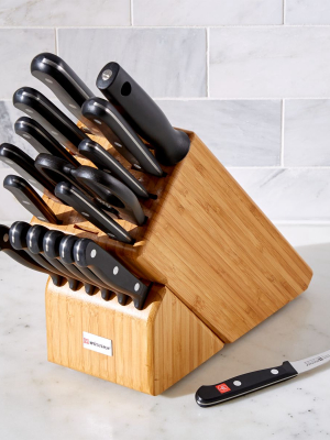 Wüsthof ® Gourmet 18-piece Bamboo Knife Block Set