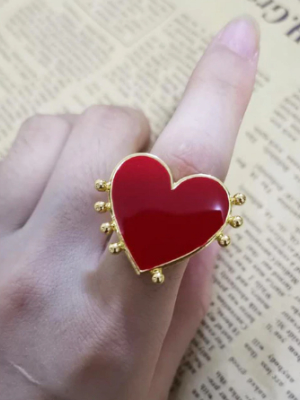 Red Heart Ring