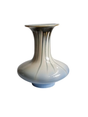 Reaction Glazed Morning Glory Vase