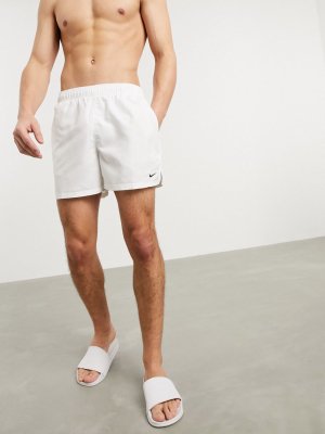 Nike Swimming 5inch Volley Shorts In White