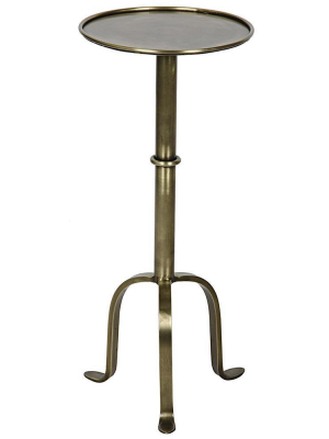 Noir Tini Brass Side Table