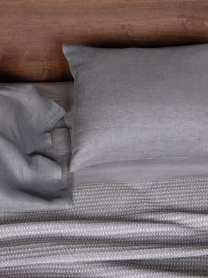 Emile Linen Duvet Cover - Mineral