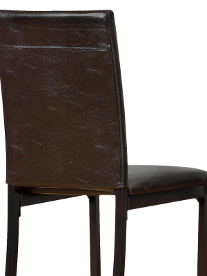 Set Of 4 Devoe Dining Chairs Dark Espresso - Inspire Q