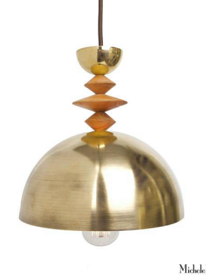 Mala Pendant Light No. 2 In Brass