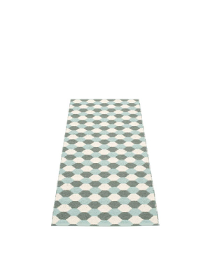 Dana Rug - Army-pale Turquoise-vanilla